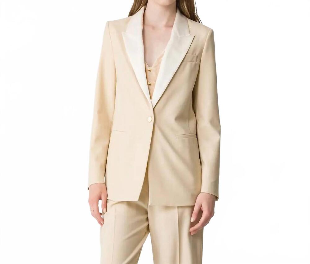 NEW FORTE FORTE wool blend canvas jacket in honey